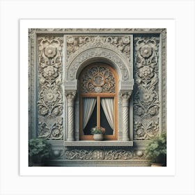 3d Rendering Of A Window Art Print