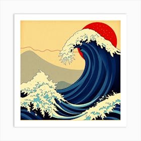 Great Wave Off Kanagawa 3 Art Print