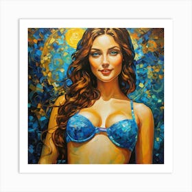 Woman In A Bikini yunc gui Art Print