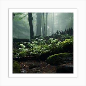 Mossy Forest Art Print