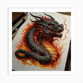 Dragon Fire Art Print