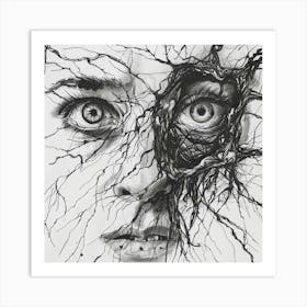 Woman'S Face 13 Art Print