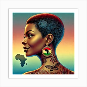 Proud African Woman Art Print