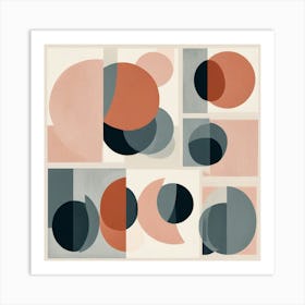 Abstract Circles 1 Art Print