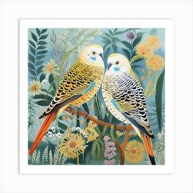 Bird In Nature Budgerigar 2 Art Print