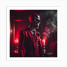 Crimson Elegance Art Print