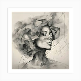 Portrait Of A Woman 1 Art Print