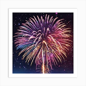 Fireworks In The Sky 22 Art Print