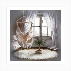 Room With A Hammock 2 Art Print