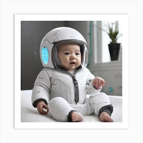 Baby In Spacesuit 3 Art Print