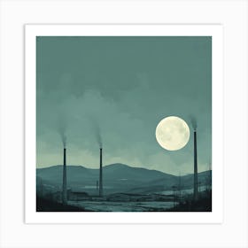 Full Moon In The Sky Art Print