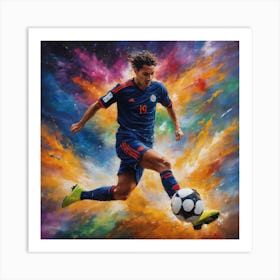 Chilean Soccer Player Art Print