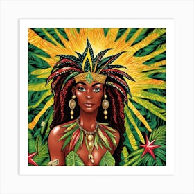 Afro-Jamaican Woman Art Print