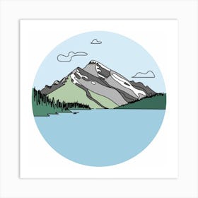 Mountain Lake 1 Art Print