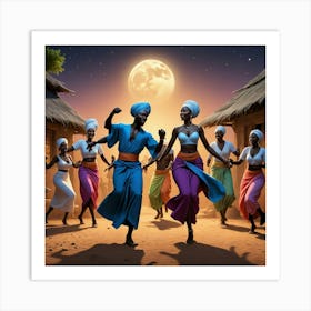 African Dancers 2 Art Print