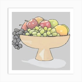 Fruit Bowl Art Print