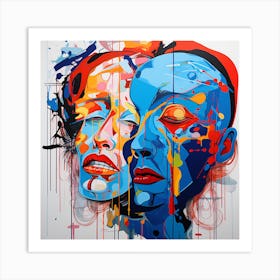 Two Faces Art Print