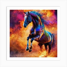 Colorful Horse Art Print