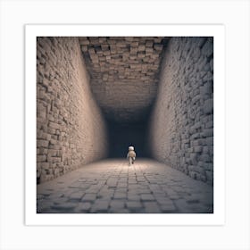 Man In A Tunnel 5 Art Print