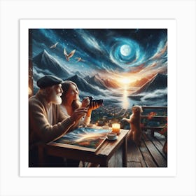 The Father and the universe Art Print