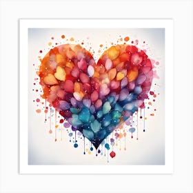 Watercolor Heart Art Print