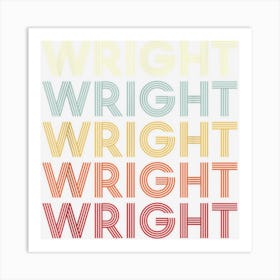 Wright Pennsylvania Wright Pa Retro Vintage Text Art Print