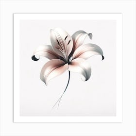 Lily flower Art Print