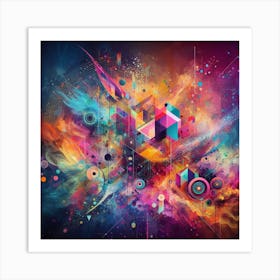 Abstract Painting, Explsion Art Print