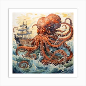 Octopus 9 Art Print