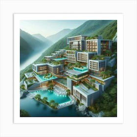 Chinese Resort Art Print