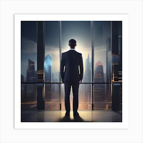 Man In Suit Art Print