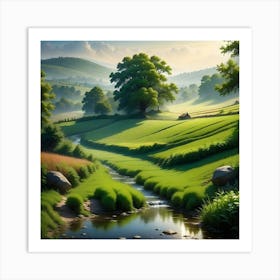 Landscape Painting 4 Art Print