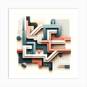 Abstract Geometric Design Art Print