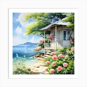 House By The Sea Art Print