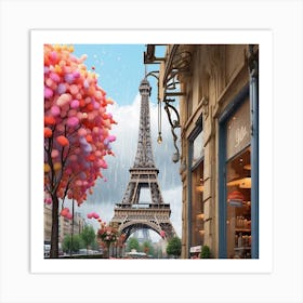 Paris Eiffel Tower Art Print