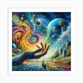 Psychedelic Painting 10 Art Print