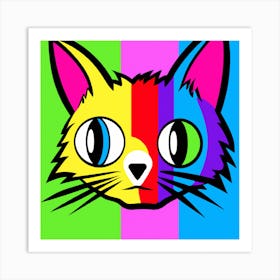 Rainbow Kitty Art Print