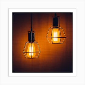 Light Bulbs Art Print
