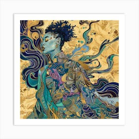 Asian Woman 12 Art Print