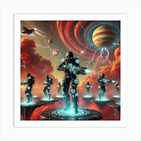 A Sci Fi Depiction Of The Thunder Corps, The Elite Art Print