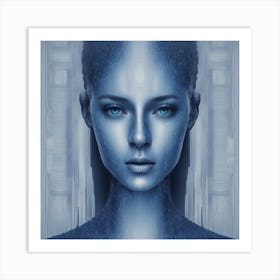 AI Woman Art Print