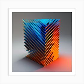 Abstract 3d Rendering Art Print