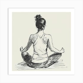 A Yoga Session Hand Drawn Sketch Illustration 1718673649 3 Art Print