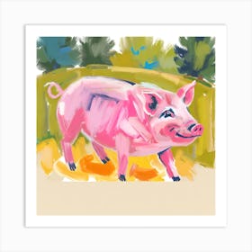 Landrace Pig 02 Art Print