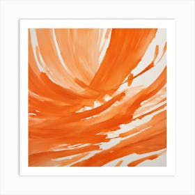 Orange Swirl Art Print