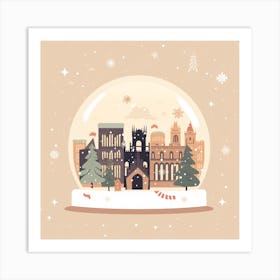 York United Kingdom 1 Snowglobe Art Print