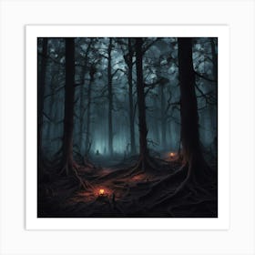 Dark Forest 47 Art Print