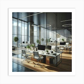 Modern Office Space 1 Art Print