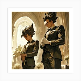 Dragon Ball Wedding Art Print