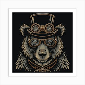 Steampunk Bear 22 Art Print